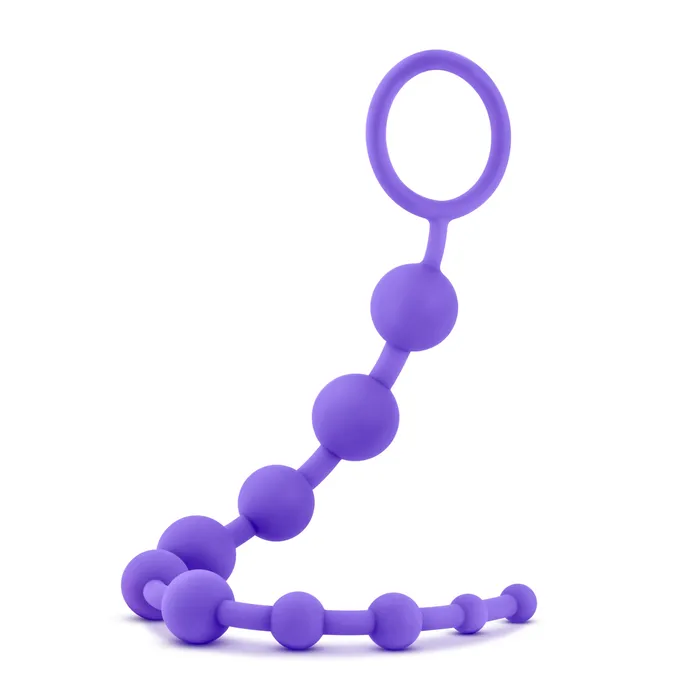 Anal Luxe Luxe Silicone 10 Beads Purple