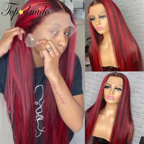 Vibrators Red Highlight Color Brazilian Remy Human Hair 4x4 Lace Closure with Baby Hair Javaughn69ways Vibrators Red Highlight Color Brazilian Remy Human Hair 4x4 Lace Closure with Baby Hair Javaughn69ways