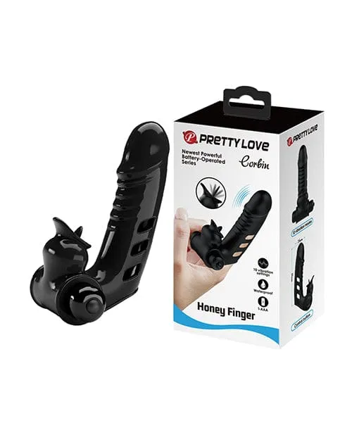Pretty Love Corbin Honey Finger Black Pretty Love Vibrators