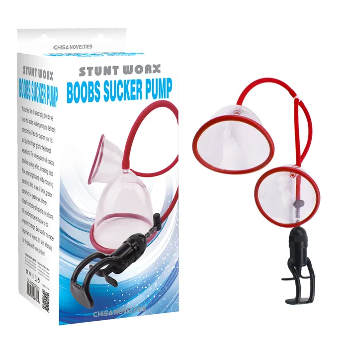 Stunt Worx Suck Up Boobs Sucker Pump Stunt Worx Male Sex Toys