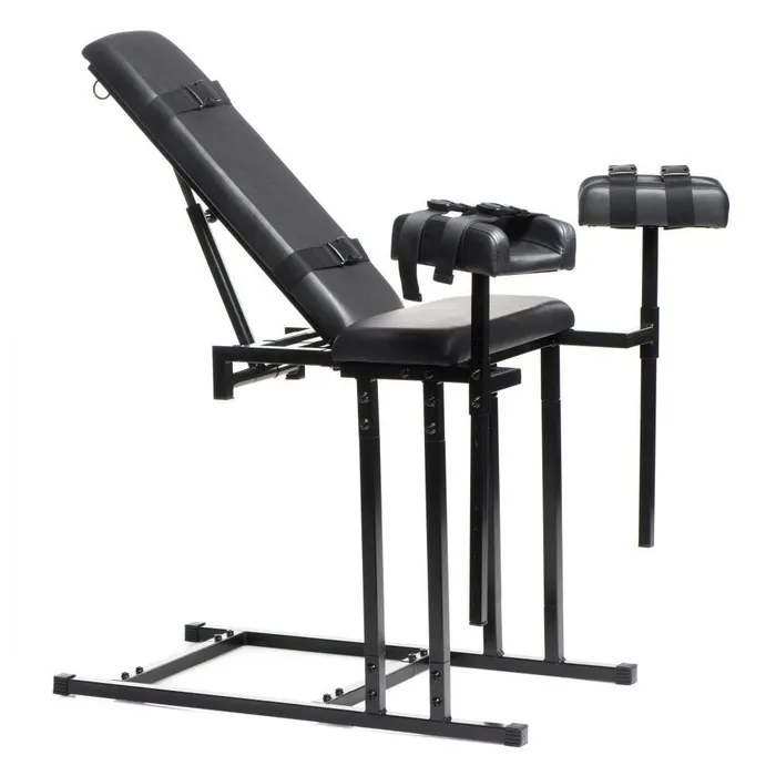 Extreme Obedience Chair Black XR Brands Master Series Anal