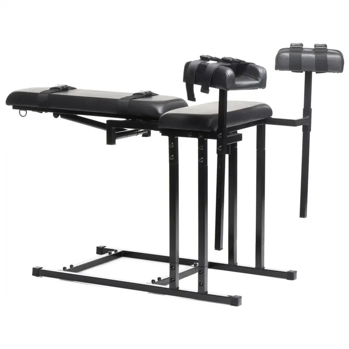Extreme Obedience Chair Black XR Brands Master Series Anal