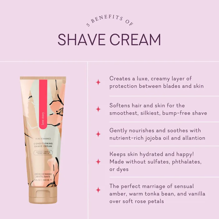 Pure Romance By ValGina Vibrators Coochy Conditioning Shave Cream Love Story Pure Romance 13 LEFT