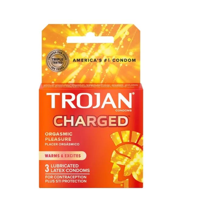 Enhancers ECN Trojan Charged Condoms 3 Pack