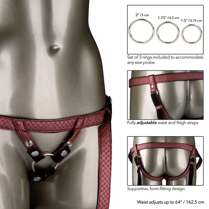 Female Sex Toys Her Royal Harness The Regal Duchess LowProfile StrapOn Harness California Exotics