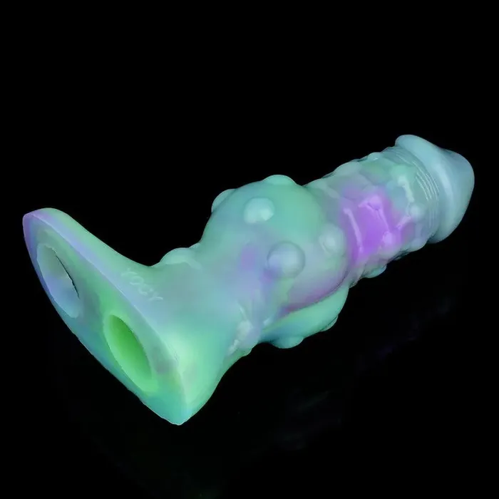 Luminous Silicone Knotted Penis Extender Xinghaoya Male Sex Toys