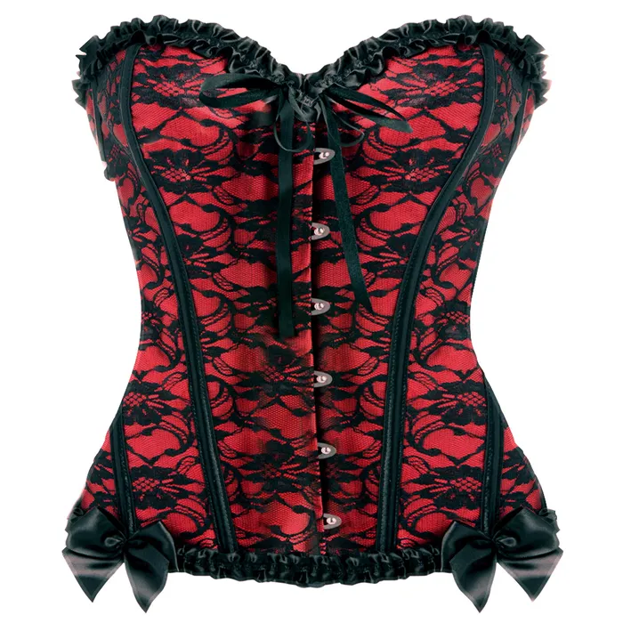 Teddies And Bodies Scarlet Seduction Laceup Corset and Thong Master Series