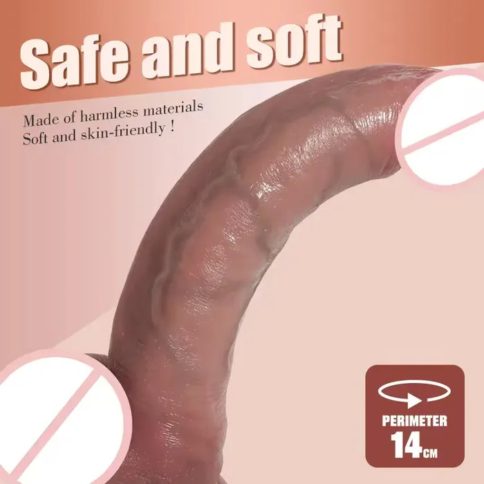 Anal Domlust Realistic Anal Dildo Butt Plug Stimulated Silicone Penis Vagina Prostate Massager