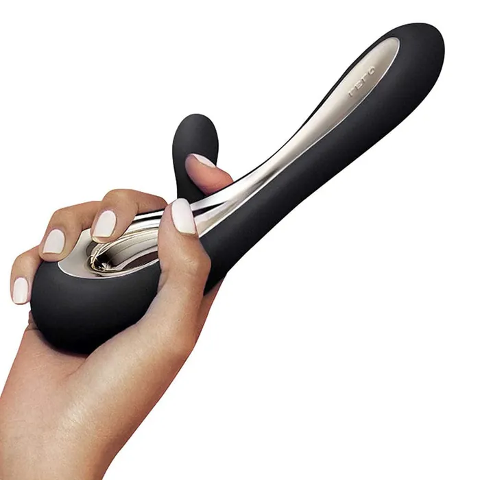 Lelo Lelo Soraya 2 Dual Rabbit Vibrator Black Vibrators Lelo Lelo Soraya 2 Dual Rabbit Vibrator Black Vibrators