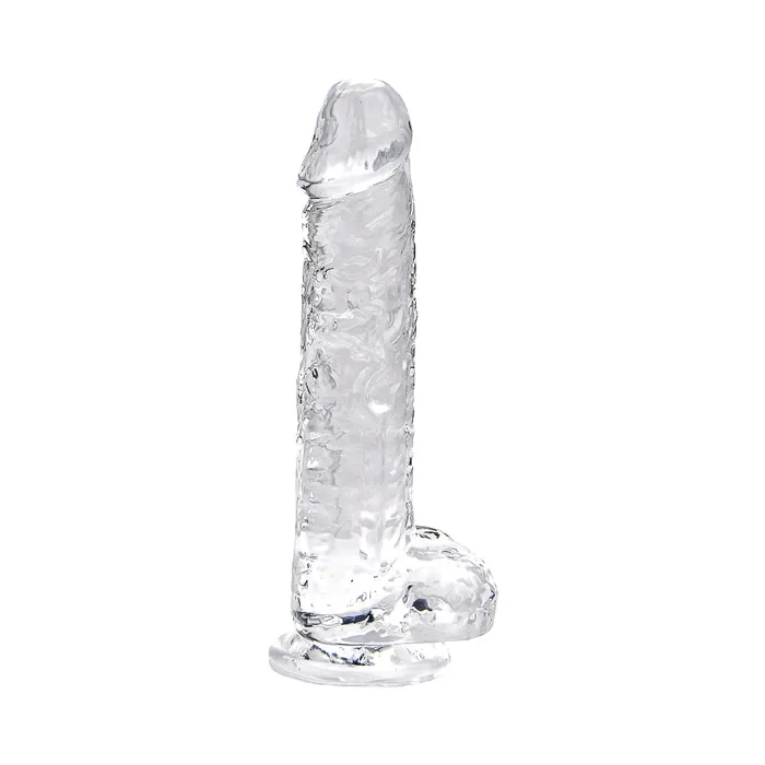 Loving Joy 7 Inch Dildo with Balls Clear Loving Joy Dildos