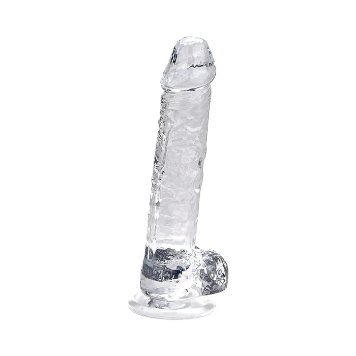 Loving Joy 7 Inch Dildo with Balls Clear Loving Joy Dildos