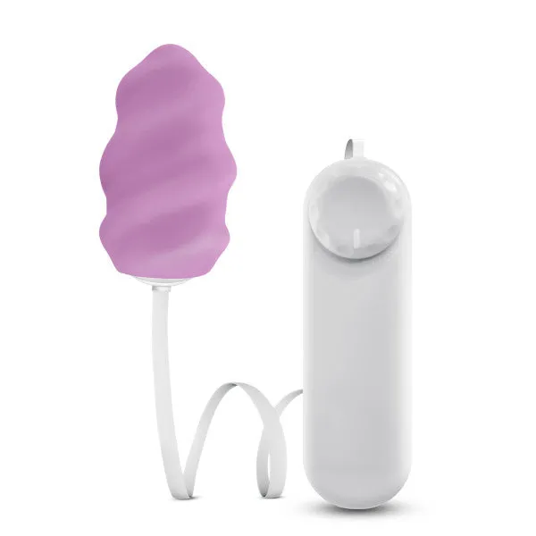 Luxe Swirl Bullet With Silicone Sleeve Purple Blush Novelties Female Sex Toys