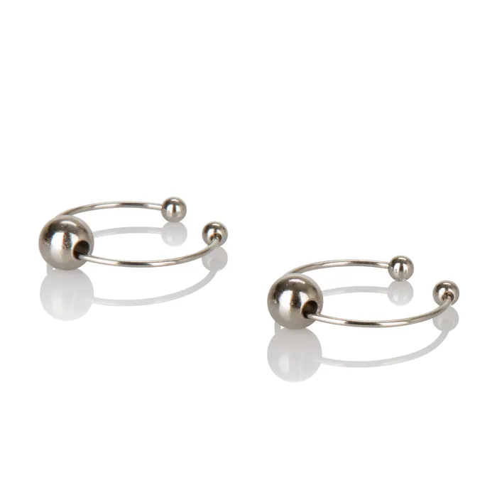 Nipple and Clitoral NonPiercing Body Jewelry Silver Set Adorn Yourself in Safe and Stylish Body Jewelry CalExotics Female Sex Toys