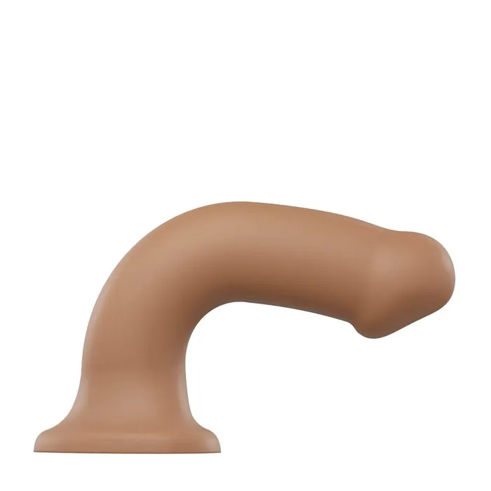 Strap On Me Female Sex Toys Strap On Me Silicone Dual Density Bendable Dildo Small Caramel