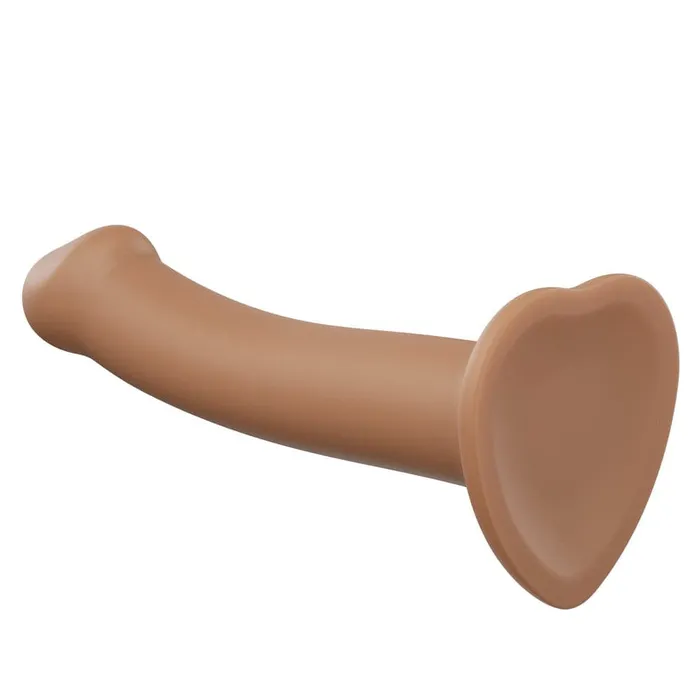 Strap On Me Female Sex Toys Strap On Me Silicone Dual Density Bendable Dildo Small Caramel