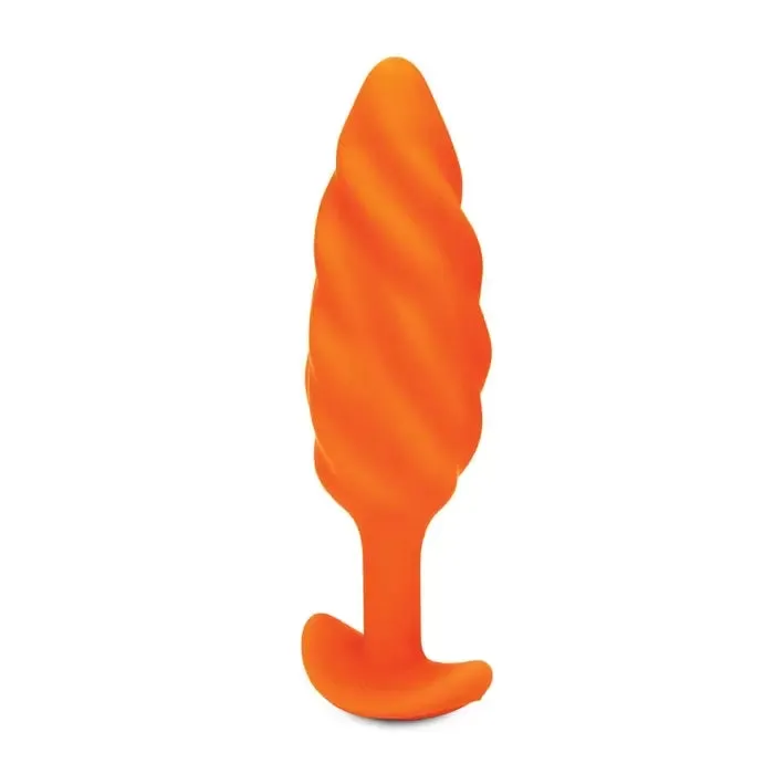 SWIRL TEXTURE PLUG ORANGE bVibe Anal
