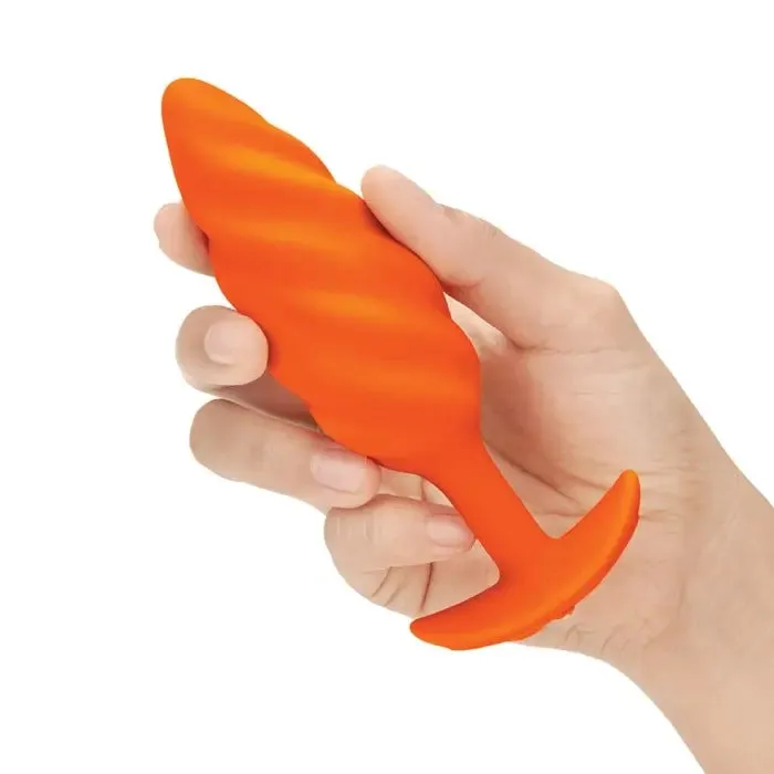 SWIRL TEXTURE PLUG ORANGE bVibe Anal
