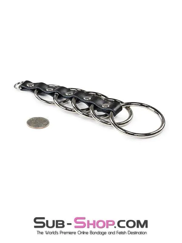 1878DL 5 Rings Gates of Hell Cock Ball Bondage Set Idea Couples