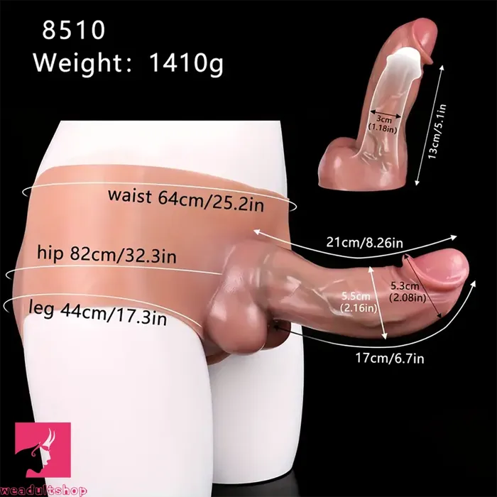 826in Large Silicone Dildo Sheath With Pants Wearable Cock Sleeve Weadultshop Female Sex Toys