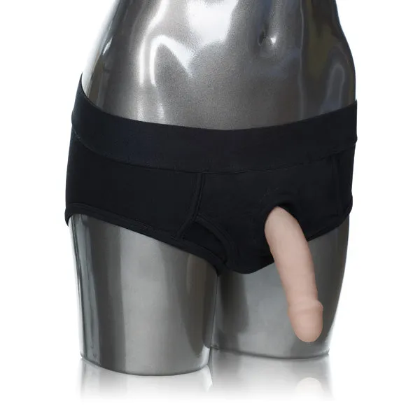 Calexotics Cozy Stretch Briefs with Secret Pocket for Extra Fun Male Sex Toys