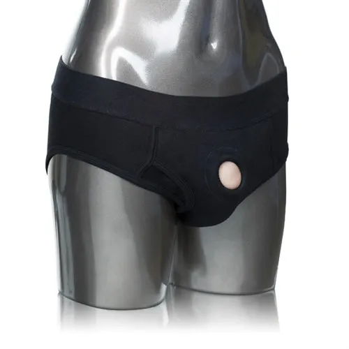 Calexotics Cozy Stretch Briefs with Secret Pocket for Extra Fun Male Sex Toys