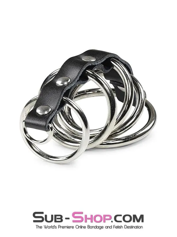 Couples Idea 1878DL 5 Rings Gates of Hell Cock Ball Bondage Set MEGA Deal