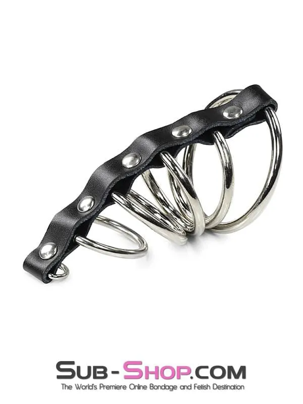 Couples Idea 1878DL 5 Rings Gates of Hell Cock Ball Bondage Set MEGA Deal