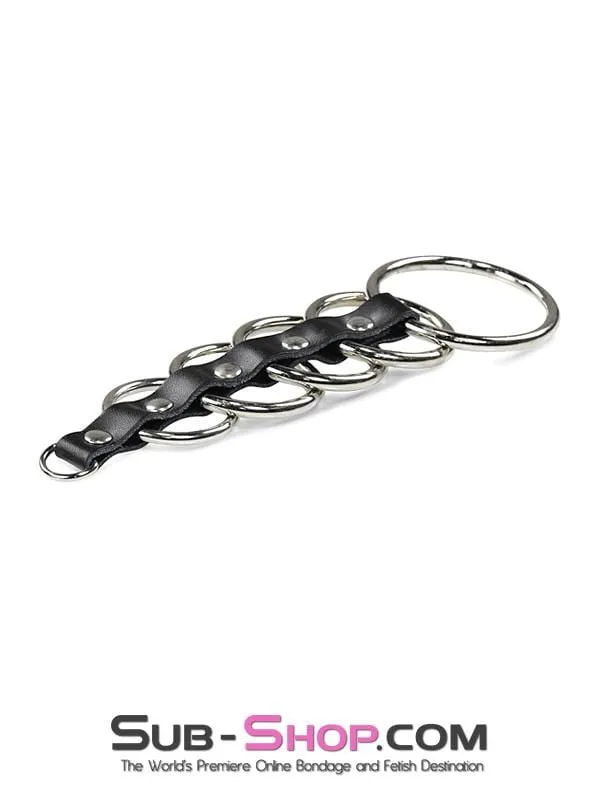 Couples Idea 1878DL 5 Rings Gates of Hell Cock Ball Bondage Set MEGA Deal