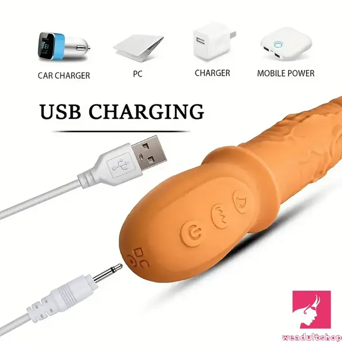 Female Sex Toys Weadultshop 846in Electric Soft Real Silicone G Spot Heating Vibrating Adult Dildo
