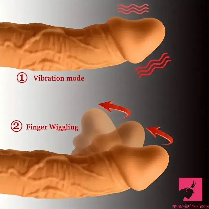 Female Sex Toys Weadultshop 846in Electric Soft Real Silicone G Spot Heating Vibrating Adult Dildo