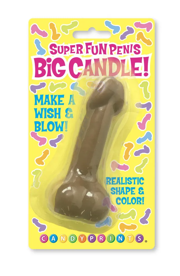 Little Genie Male Sex Toys Cheeky Grin Big Penis Candle for Giggles and Fun