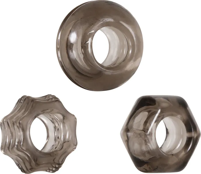 Male Sex Toys Zero Tolerance Fun Shape Cockrings Circle Hexagon Star for Extra Zing